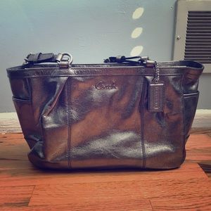 Coach metallic shoulder bag